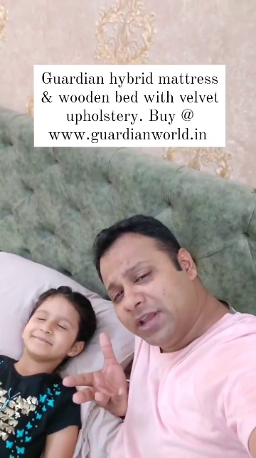 Buy #guardian #mattress & #solid #wooden #bed only at www.guardianworld.in.